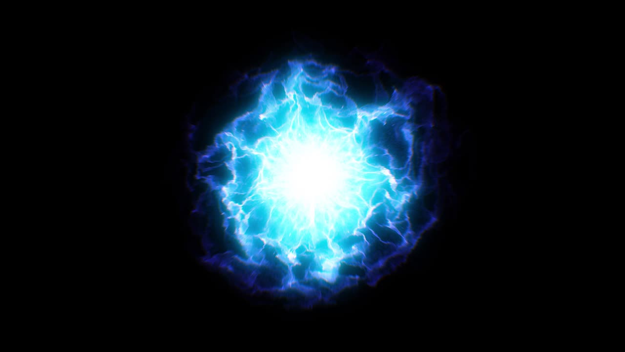 animación de humo de onda de choque azul abstracta. campo de energía pulsante. fondo de energía fx. partículas mágicas con distorsión de fluidos y efectos de turbulencia. explosión futurista. campos de fuerza. flujos de vórtice