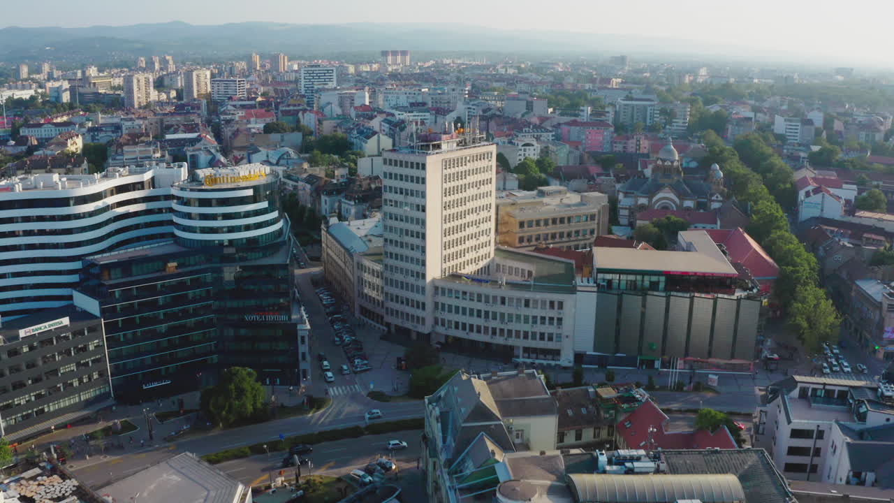 유럽 도시 의 공중 에서 볼 수 있는 모습