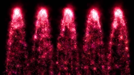 chispas de fuego partículas de color animación gráficos de movimiento