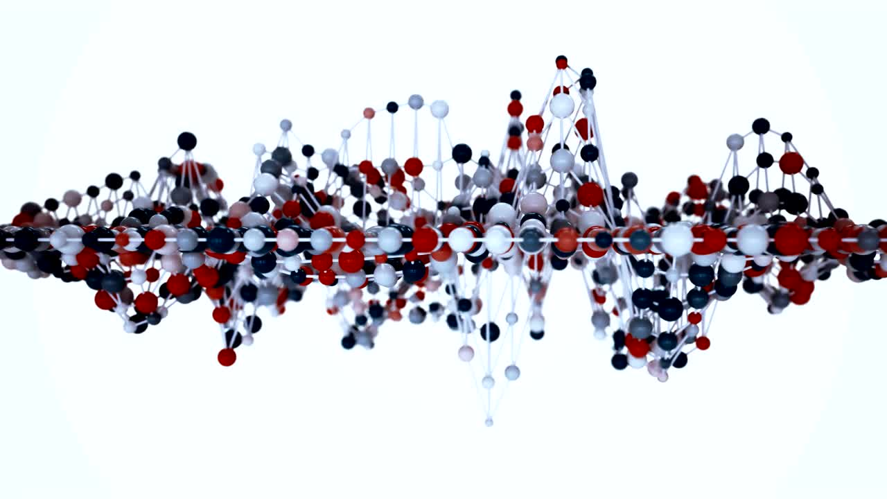 la malla de moléculas de la red 4k.