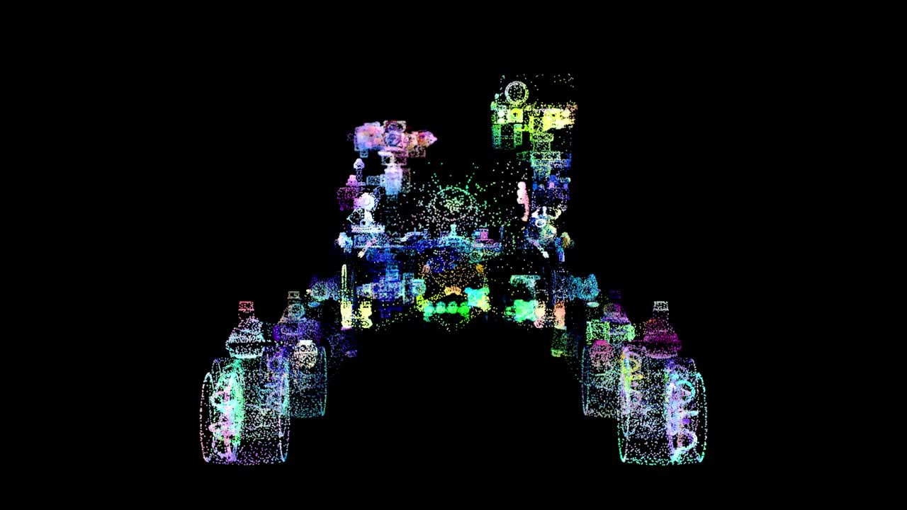 화성 탐사선의 입자 홀로그램