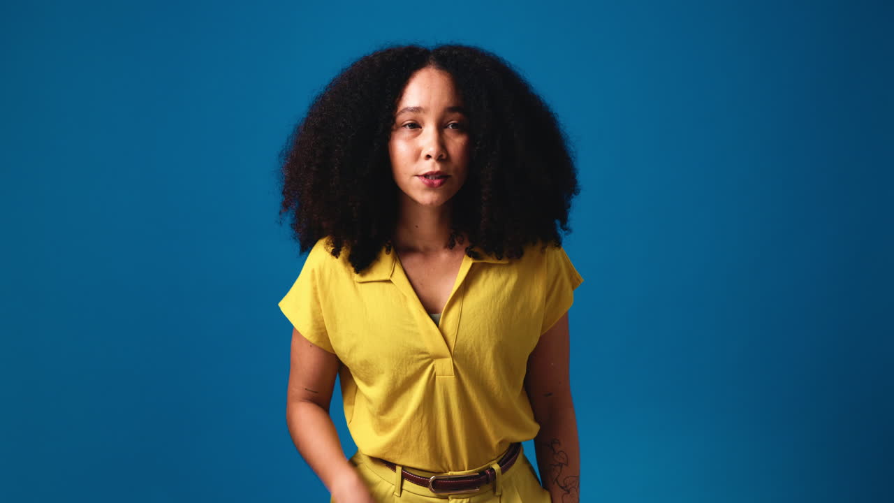 Woman asking for silence