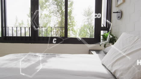 animation of scientific data processing over hospital bed