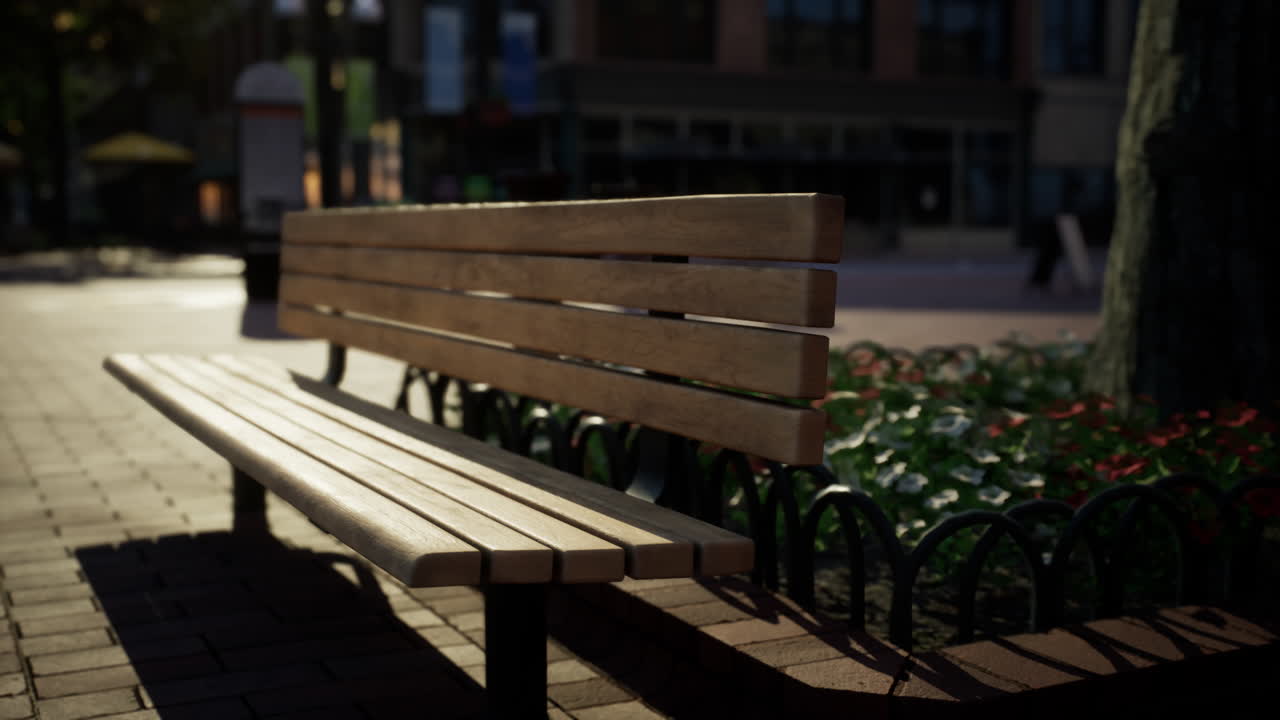 비어있는 거리가 있는 작은 마을