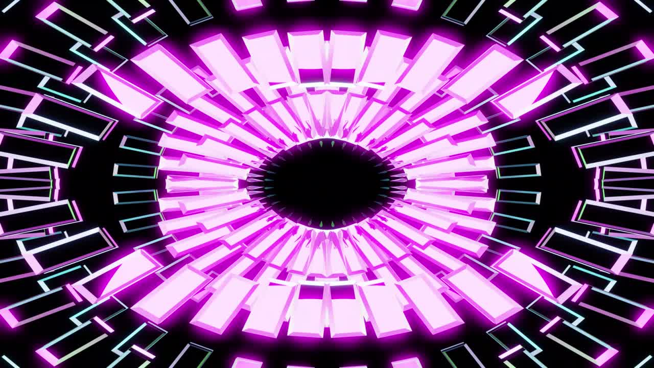 el fondo del caleidoscopio del ufo de bucle vj