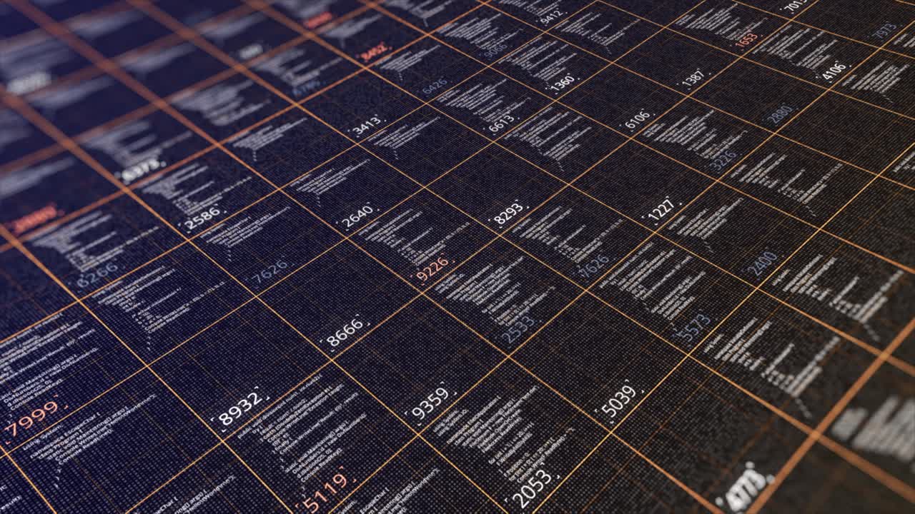 Abstract Digital Code Grid