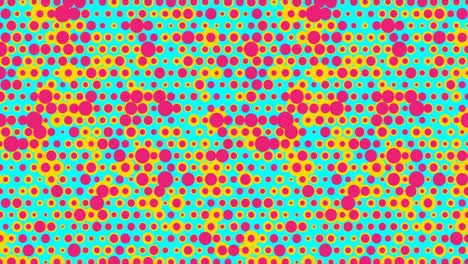 puntos coloridos efecto 3d fondo de movimiento abstracto