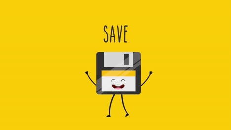 cute floppy disk illustration