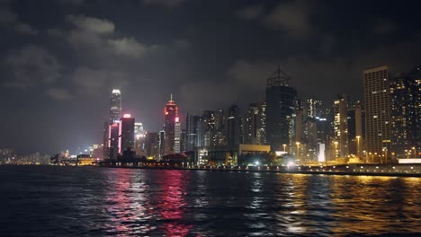 hong kong night skyline