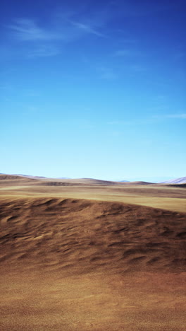 a vast, empty desert landscape