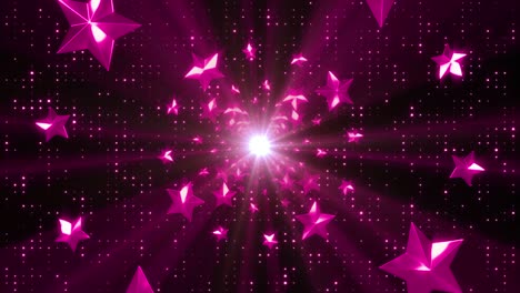 blue stars hallway background loop