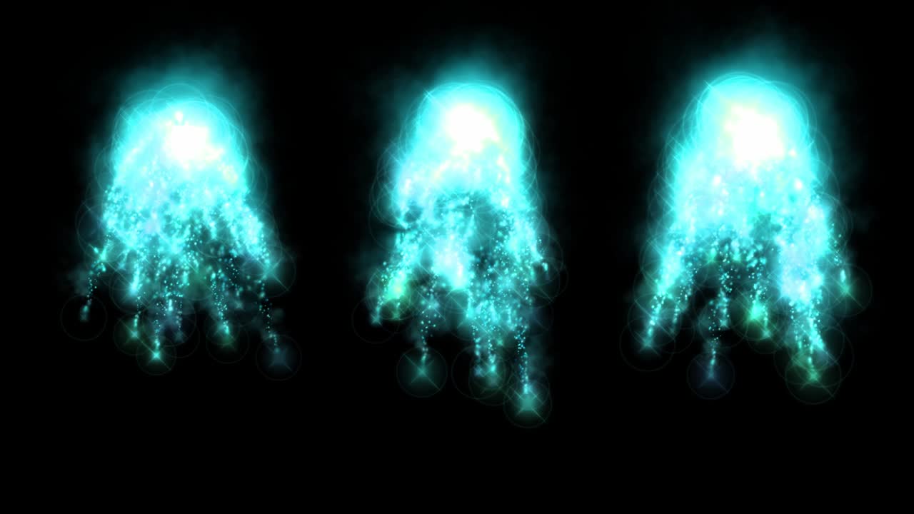 chispas de fuego partículas de color animación gráficos de movimiento