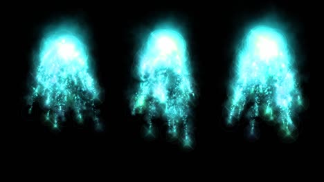 chispas de fuego partículas de color animación gráficos de movimiento