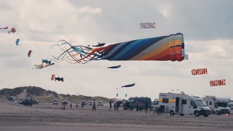 famous kite festival on the romo island, denmark