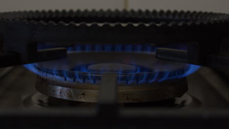 chorro de gas grande encendido y apagado
