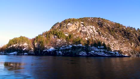 boating in the fjords surrounding bergen, norway