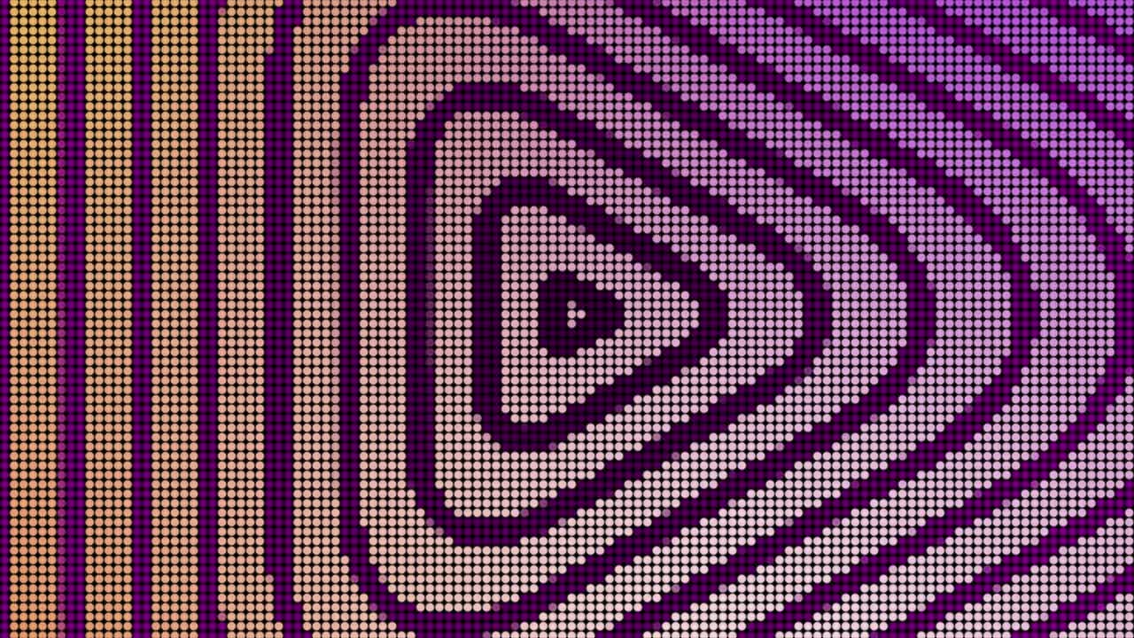 Abstract Dotted Play Button