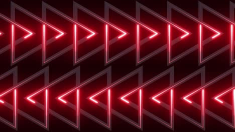red neon triangles pattern background