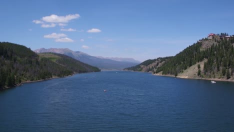 Drone-view-of-two-people-doing-kayak