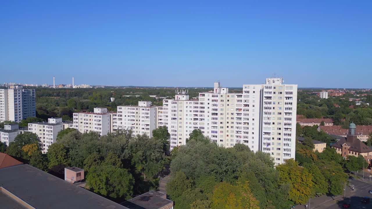 Prefabricated apartment buildings Sonnenallee Berlin