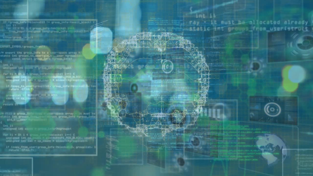 Global business, finances, connections and digital interface concept digitally generated video