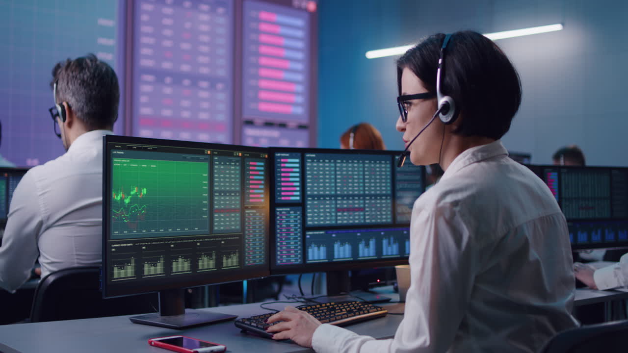 Stock Market Trading Desk