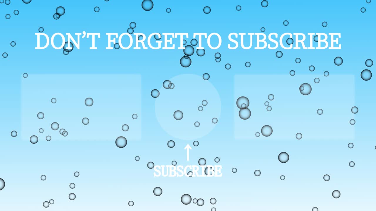 버블 시 엔드 카드 엔딩 스크린 모션 그래픽