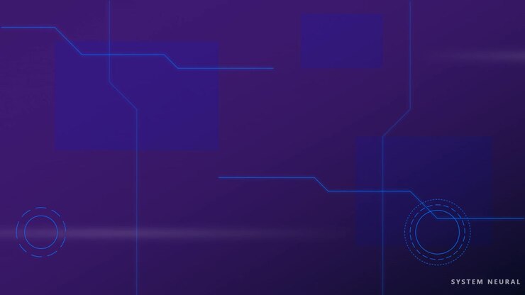 Abstract Digital Technology Background with Animated Circuitry Lines