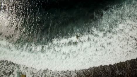 hermosa vista de la ola del mar 4k