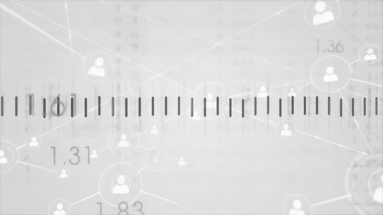 데이터 프로세싱을 통한 연결 네트워크의 애니메이션