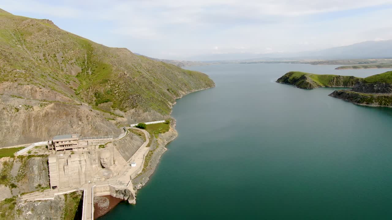 수력 발전소 의 공중 사진