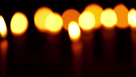 las velas de diwali se centran para borrar las imágenes.