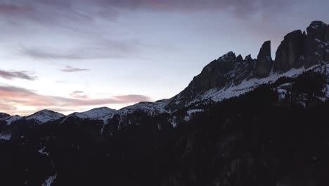 winter sunrise in the alps