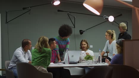 creative business team or students working