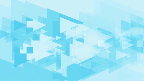 4k triángulos azules limpios animación de fondo abstracto bucle sin costuras.