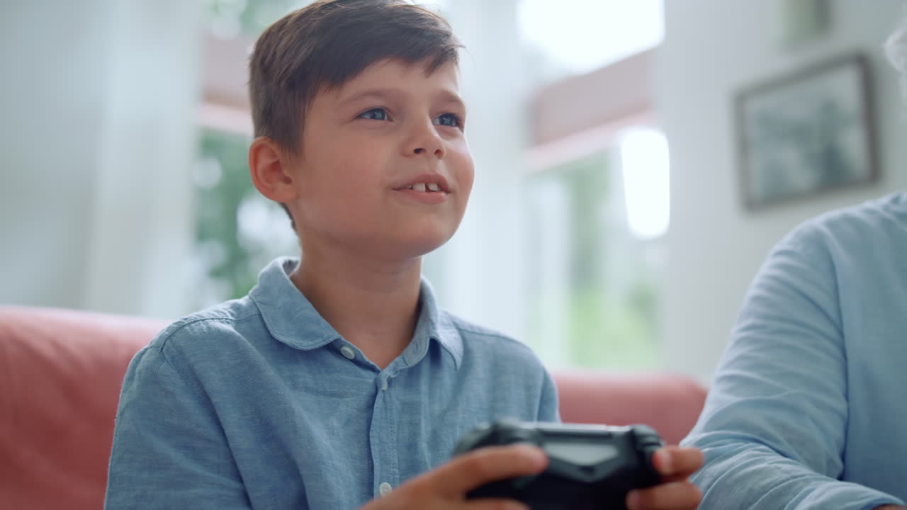 Male child showing tongue