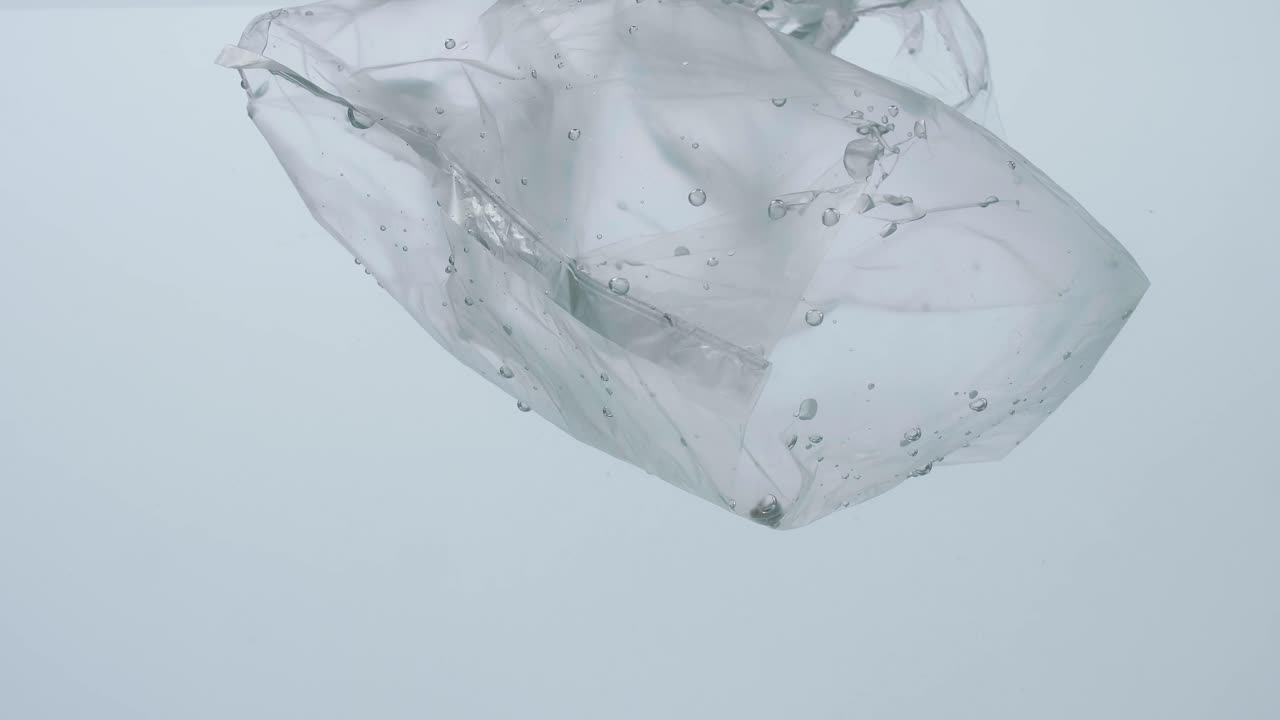 수중 오염 플라스틱 가방