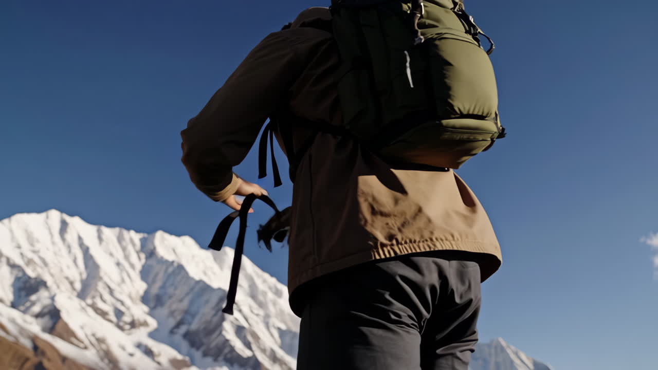 Hiker in the Himalayas