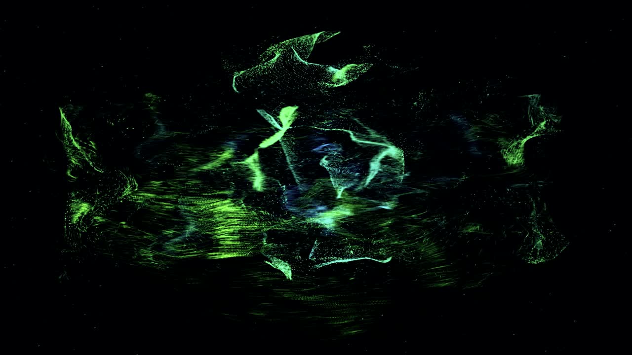 partículas brillantes abstractas