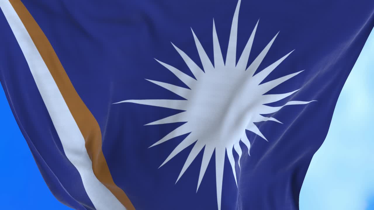 마셜 아일랜드의 발의 끊임없는 루프.