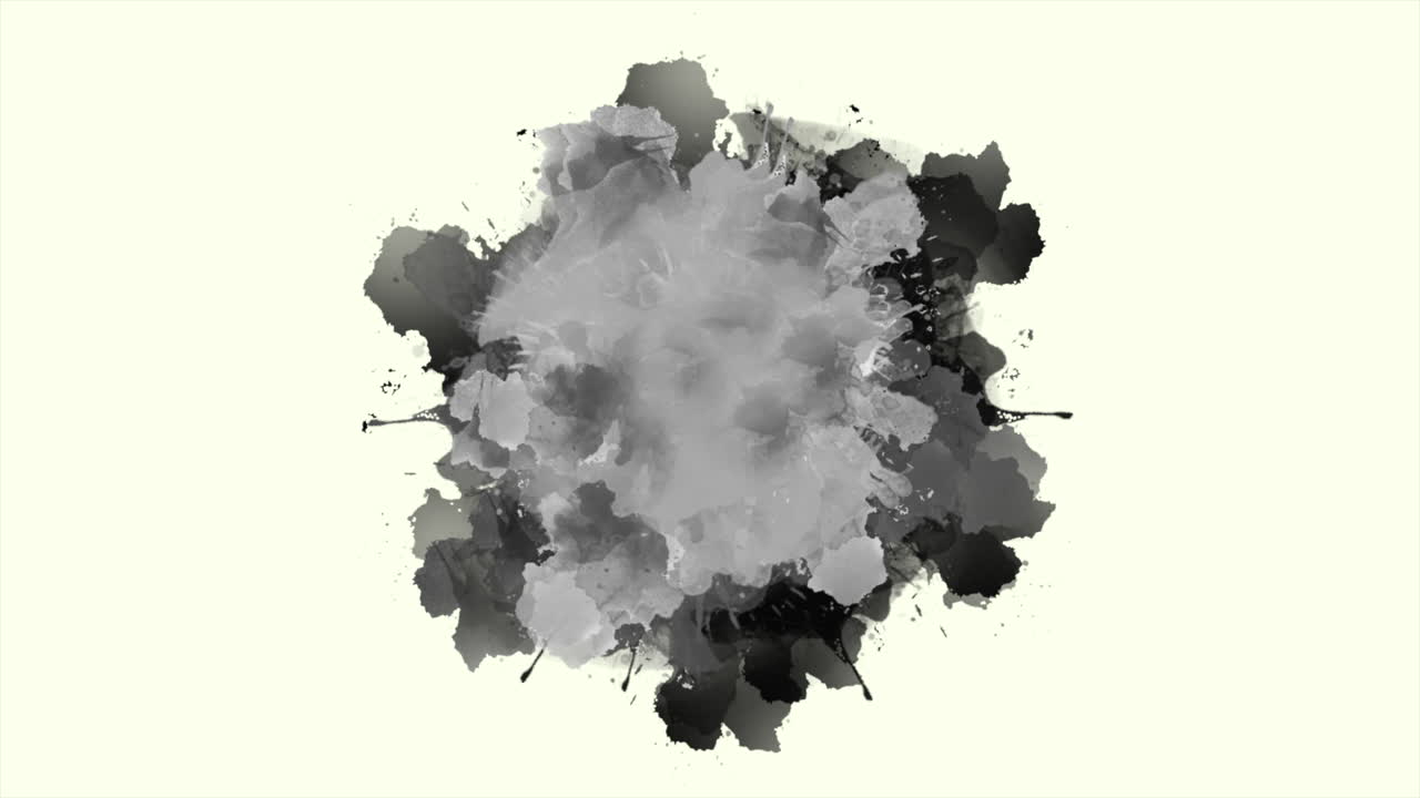 Schizzi di inchiostro acquerello nero e grigio