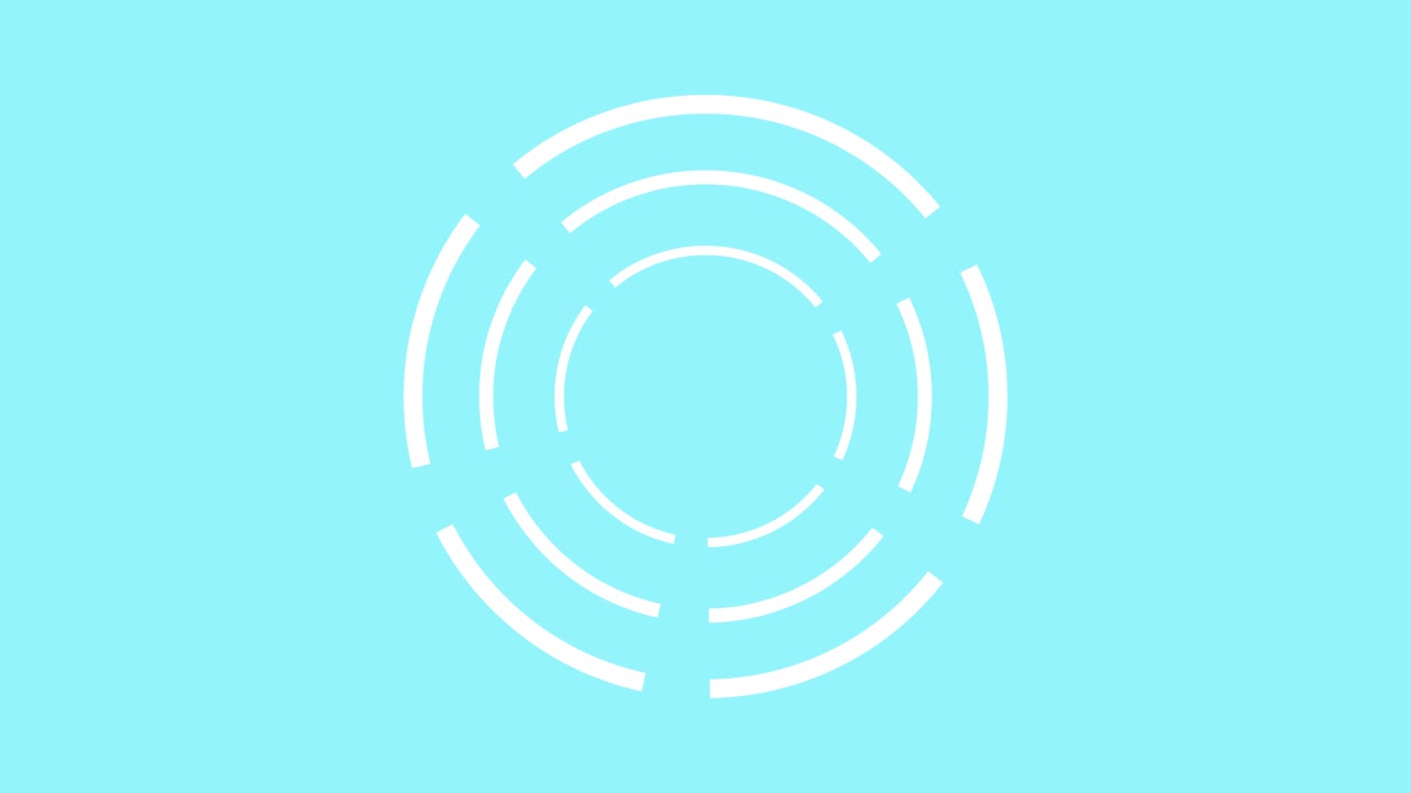 rotación del círculo división pop animación gráficos de movimiento