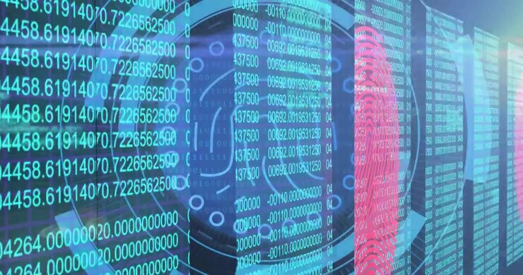 Digital Fingerprint Scanning and Data Processing Interface