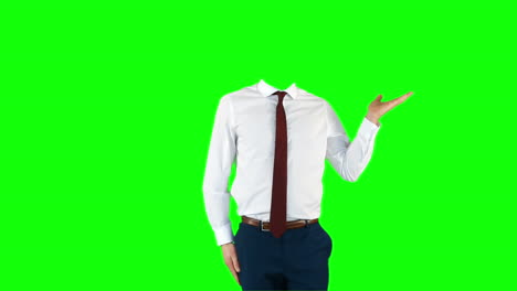 Headless-businessman-gesturing-to-camera