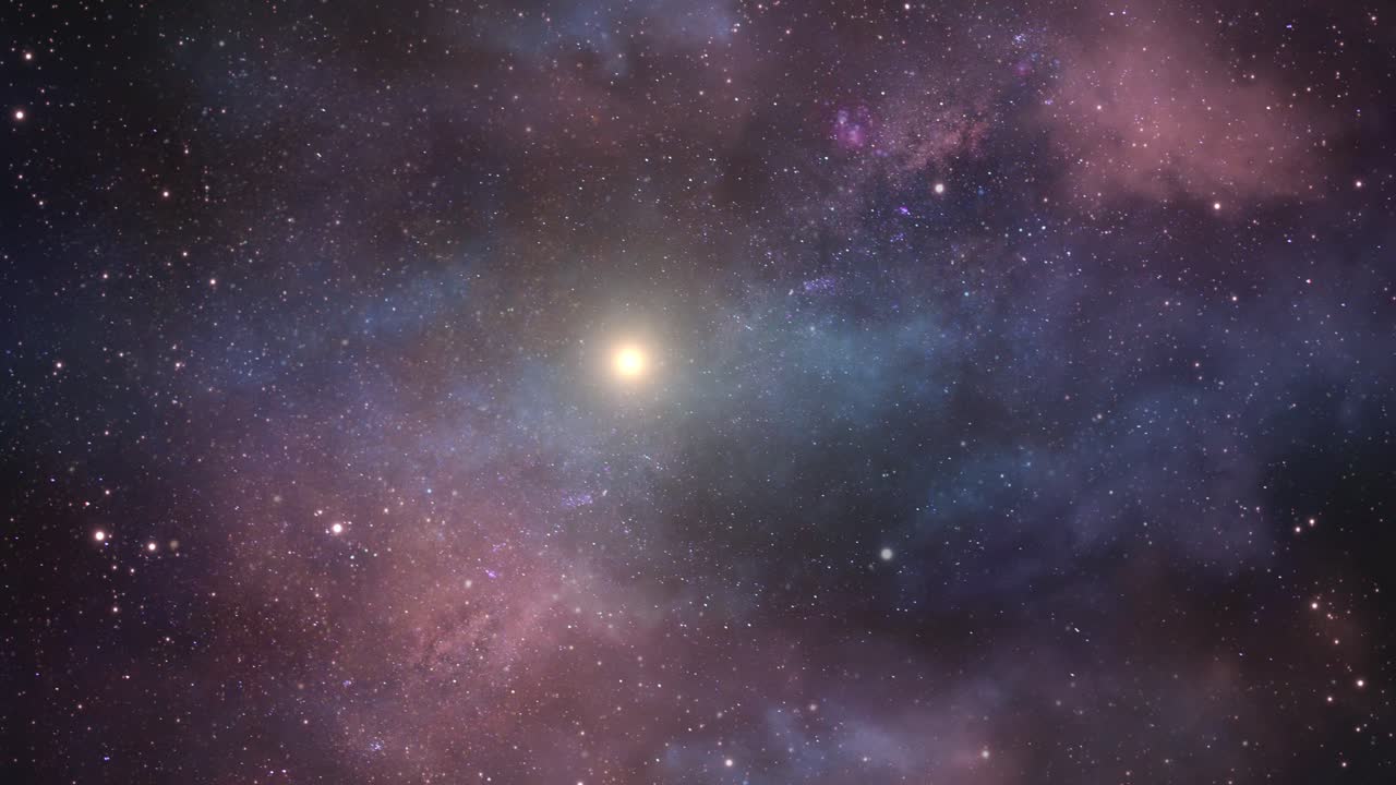 붉은 성운과 우주 공간의 별, 배경 판타지