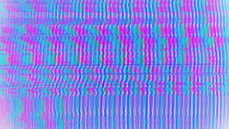 patrón de grano de ruido estático psicodélico, grabadora de vhs dañada, mala señal, rosa, púrpura, azul, blanco, verde, turquesa, bucle 4k para usar como efecto visual o superposición de grabación de película analógica