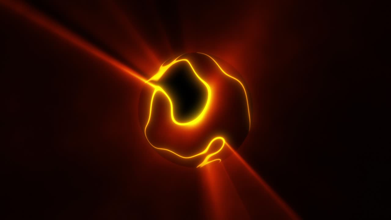 반이는 불꽃 구, 레이저 쇼, 최면 디스코 공, 에소테릭 에너지, 추상적인 배경, 루프 애니메이션.