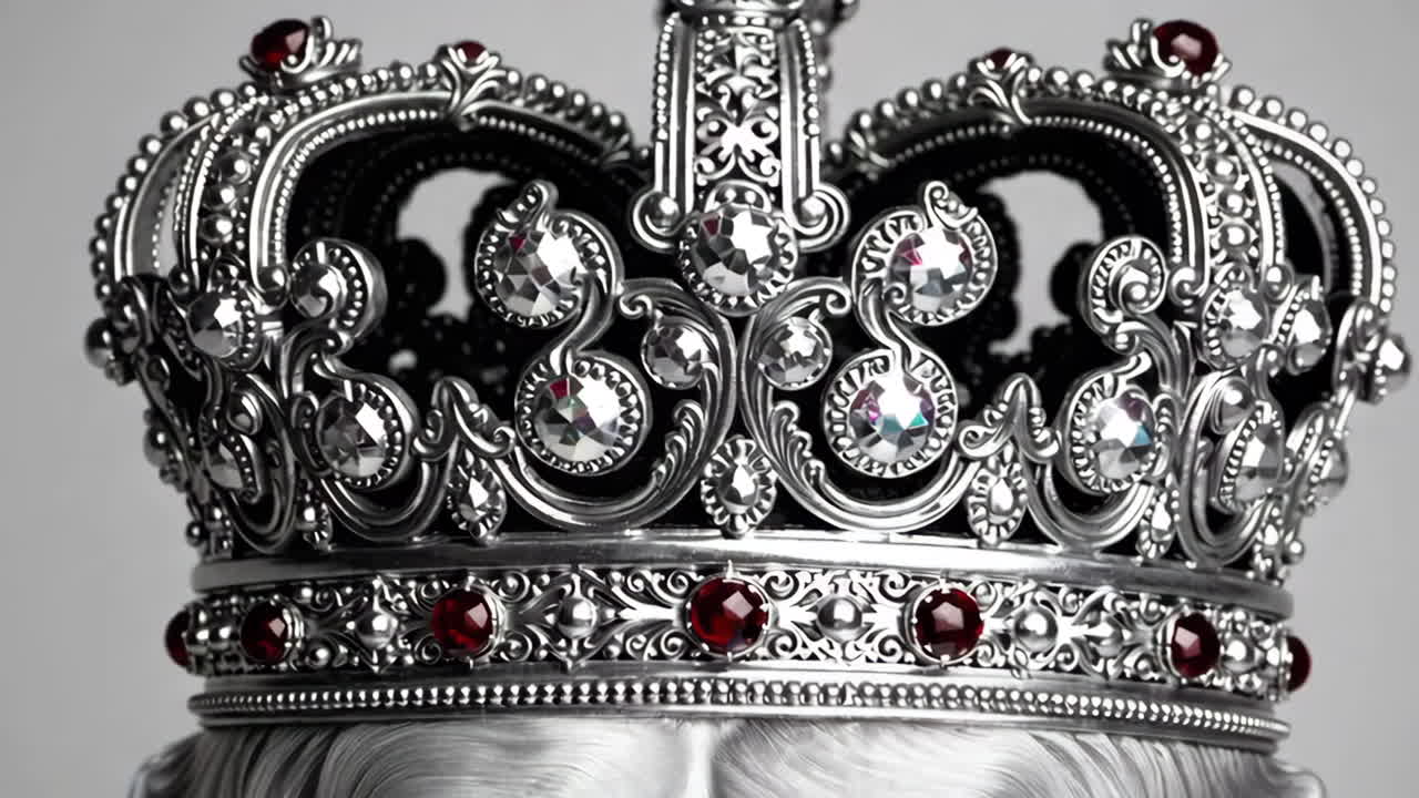 Portrait of a Queen and Royal Crown