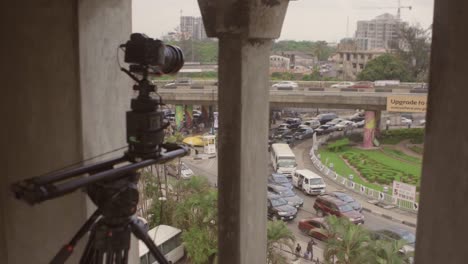 cámara filmando nigeria
