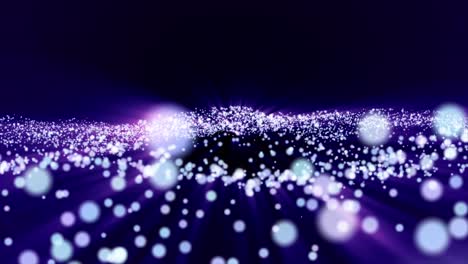 abstract glowing particles background